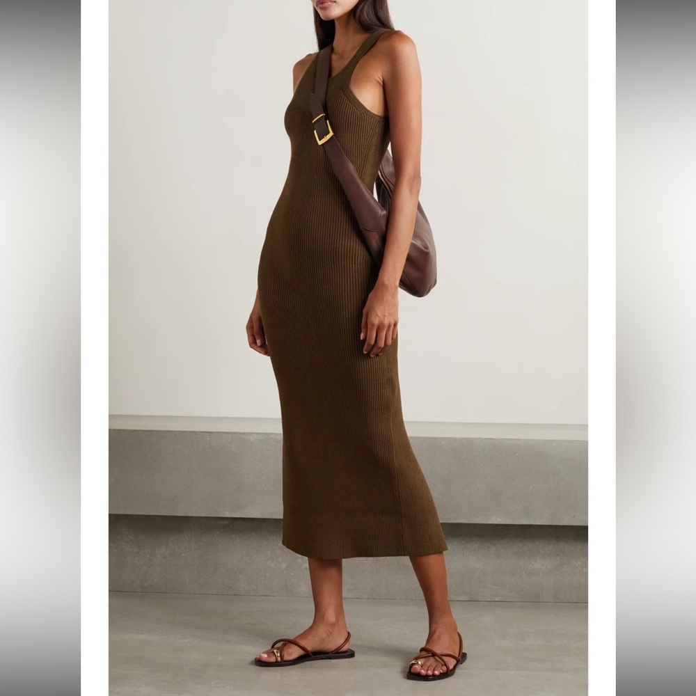 Toteme Ribbed Knit MIDI Dress / Brand New with tags